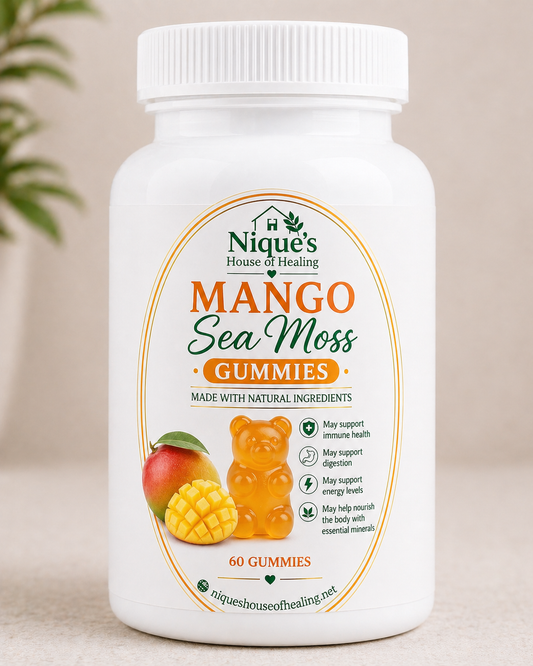 Mango sea moss gummy bears